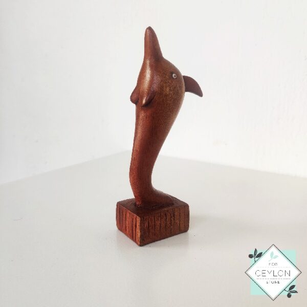 1 18 Wooden Dolphin Sculpture