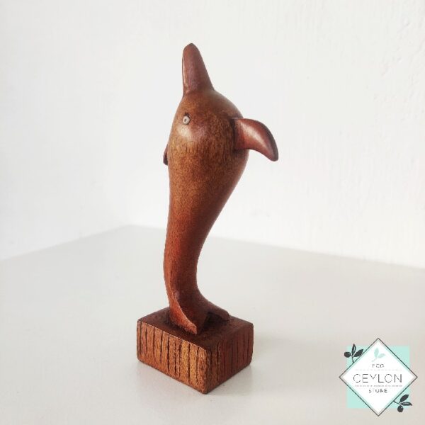 4 18 Wooden Dolphin Sculpture