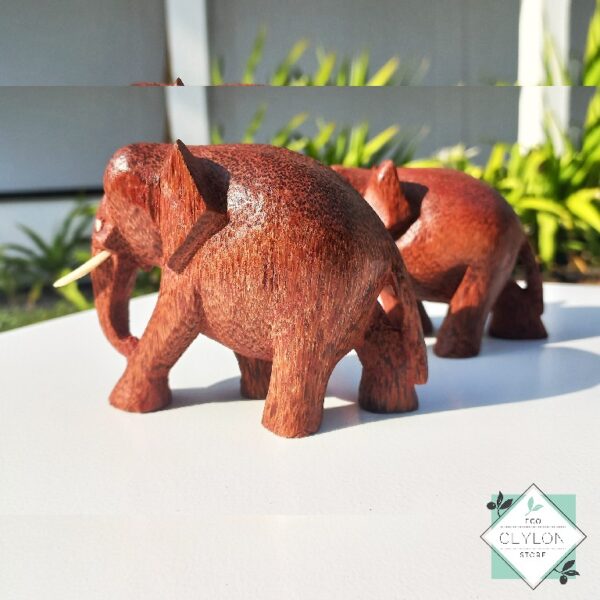 Coconut wood Elephants
