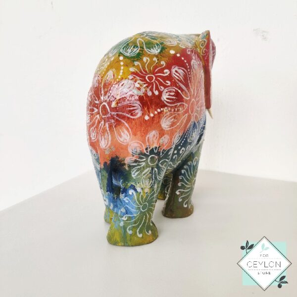 5 9 Coloful Wooden Elephant