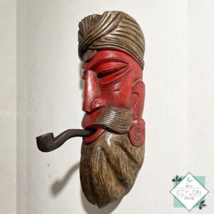 Old Man With Beard Mask With Pipe