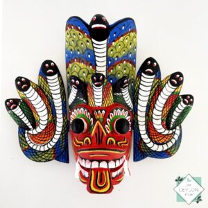 Wooden Colorful Mask Wall Decor