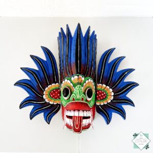 Wooden Blue Color Mask