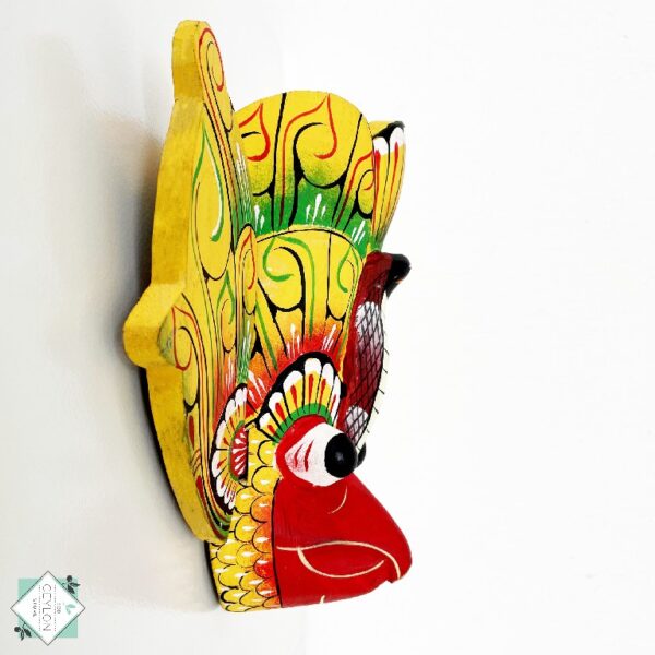 2 9 Wooden Yellow and Green Color Mask