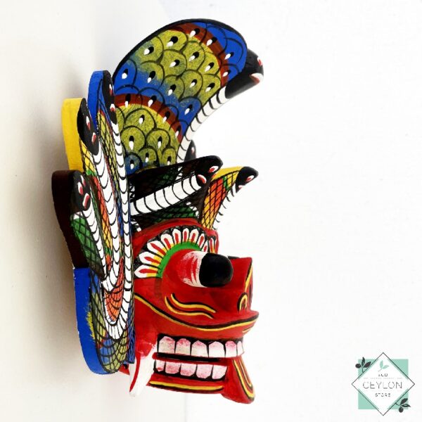 3 12 Wooden Colorful Mask Wall Decor