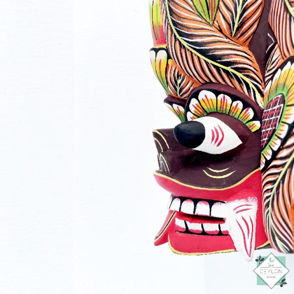 3 16 Wooden Boho Traditional Wall Decor Mask