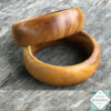 Handcrafted Wooden Bangle Bracelet – Handmade Ebony Wood Bracelet | Boho Jewelry & Natural Wooden Bangle