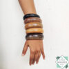 Handcrafted Wooden Bangle Bracelet, Hand Made Wooden Bangle, Wooden Bracelet, Ebony wood Bangle, Boho jewellery, Wooden Bracelet Kit