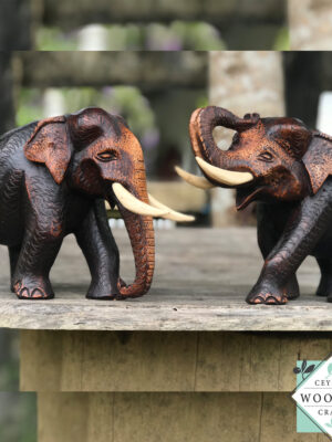 Hand Carved Wooden Elephant, Wooden Elephant, Wooden Craft, Gift Statue, Elephant sculpture, Elephant tusks Figurine, Elephant Wood statue
