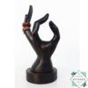 Vintage Wood hand ring holder sculpture made from mahogany wood. Perfect as a jewelry holder, ring organizer, or unique gift. Ideal for home décor or shop displays.